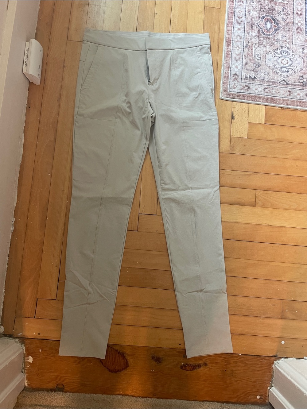 Athleta Wander Stash Skinny Pant 12 Tall in Light tan